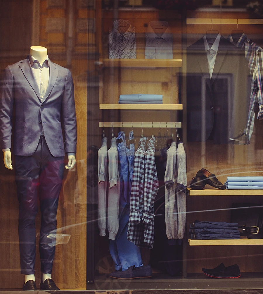 Agencement de la vitrine
